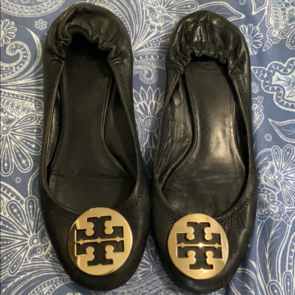 Black Tory Burch Flats